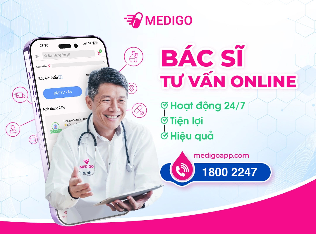 Dịch vụ bác sĩ tư vấn trên ứng dụng Medigo